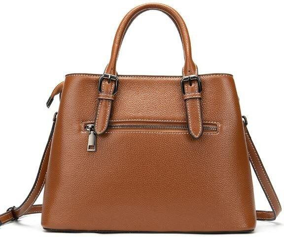 Класична жіноча сумка в шкірі флотар Vintage 14875 Руда Київ - фото 2