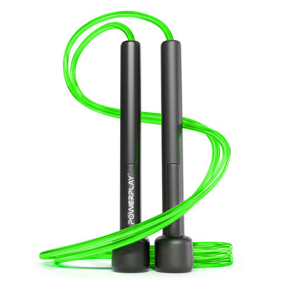 Скакалка PowerPlay 4201 Basic Jump Rope Зелена (2,8m.) Луцк - изображение 1