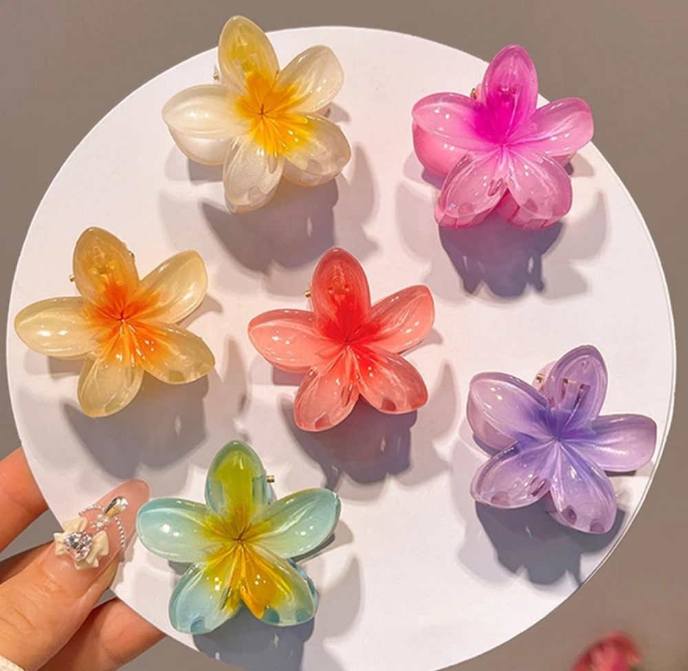 Заколка-крабік квітка маленька Сміла - фото 3