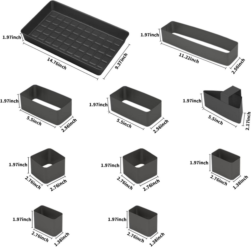 Форма для выпечки SHIKORI Letters and Numbers Чёрная углеродистая сталь 10 шт регулируемые буквы цифры Киев - изображение 2