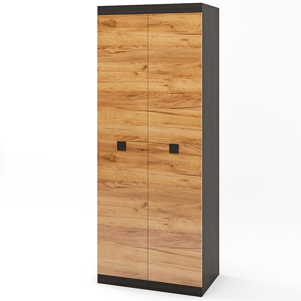 Шафа розпашна 2-х дверна Еверест Соната-800 венге темний + дуб крафт золотий (DTM-2299) Дніпро - фото 1