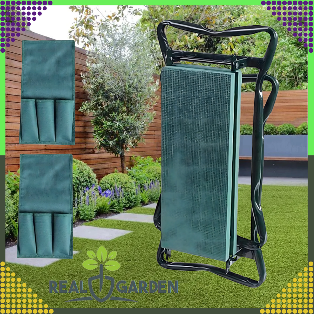 Садовий складаний стілець-колінник 3в1 + 2 органайзери (сумки для інструментів) Київ - фото 6