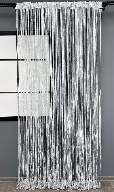 Шторы-нити Rovi Premium с люрексом Белый 300х300см 1 шт (61-114) Киев - изображение 2