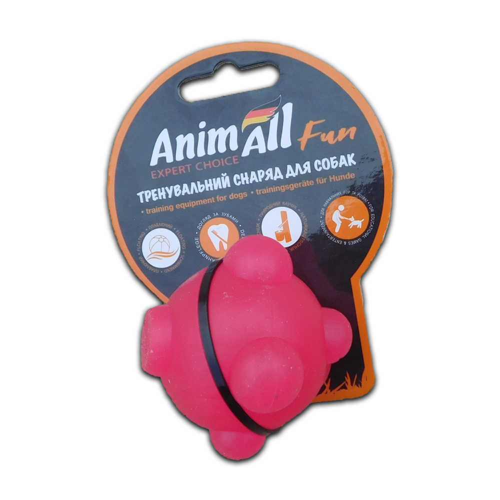 Игрушка AnimAll Fun шар молекула для собак и котов, коралловая, 5 см Киев - изображение 1