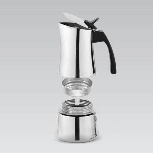 Кавоварка гейзерна 300мл (6 порцій) нержавіюча сталь MR-1668-6 Maestro Житомир - фото 5
