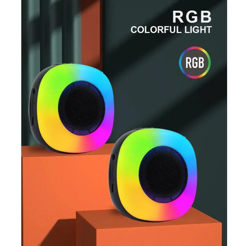 Портативна колонка SPS LX-01 Bluetooth 5.0, 3 Вт, RGB підсвічування, акумулятор 500 мАг, AUX/USB/TF Одеса - фото 5