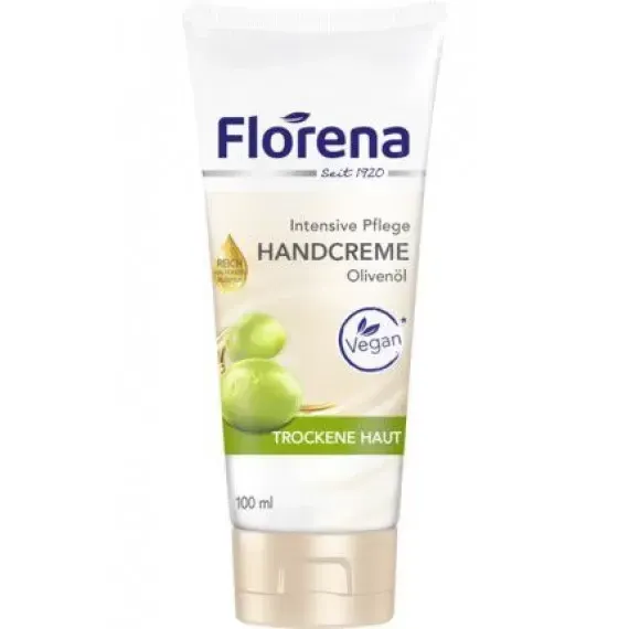 Крем для рук з оливковою олією Florena, 100 ml (Німеччина) Florena Handcreme Olivenöl, 100 ml Київ - фото 1