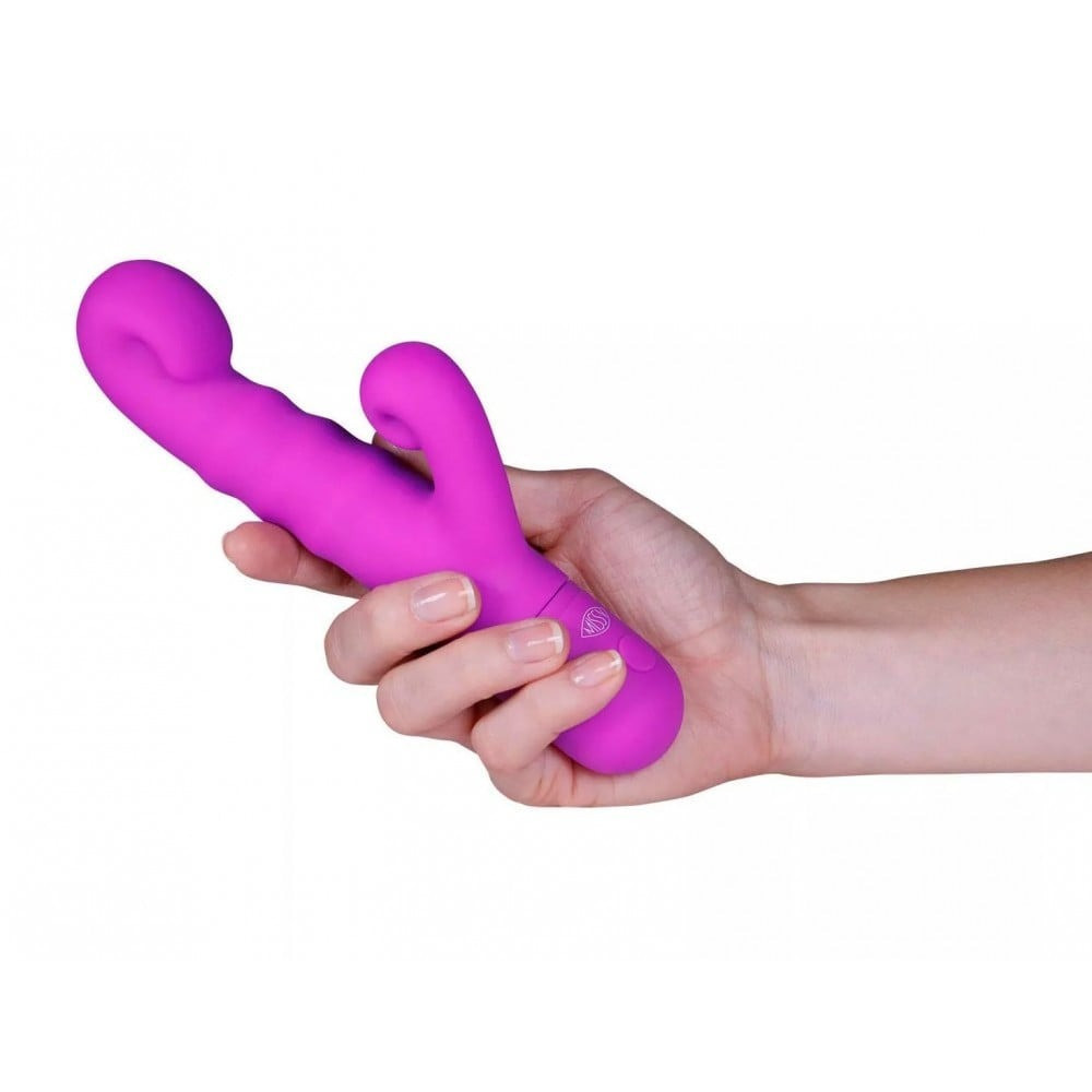 Вибратор-кролик Peachy Pretty Violet Miss V, розовый Sex Aura Киев - изображение 2