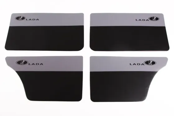 Обивка двери 2106 кожзам Lada черный/серый (4 шт.) Винница