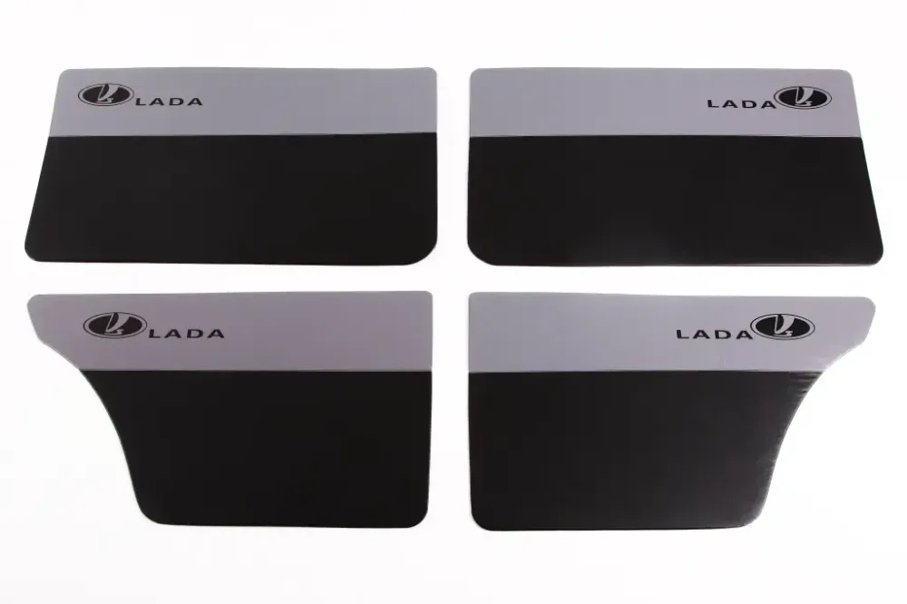 Обивка двери 2106 кожзам Lada черный/серый (4 шт.) Винница - изображение 1