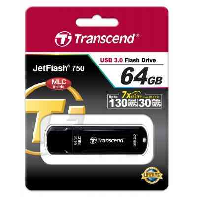 USB флеш накопитель Transcend 64GB JetFlash 750 USB 3.0 (TS64GJF750K) Винница