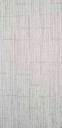 Шпалери вінілові на флізеліні Rasch Golden Hour метрові однотонні смужки під мішковину бежево-сірі Київ