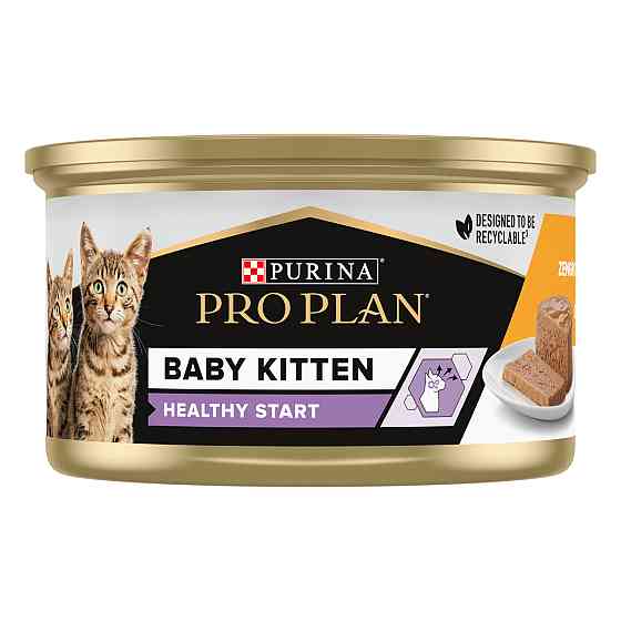 Вологий корм PRO PLAN Baby Kitten Healthy Start для кошенят після відлучення від матері, мус, з куркою, 85 г Київ