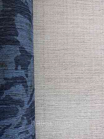 Шпалери флізелінові еко Casadeco Five o'clock 0.53х10 однотонні білі прожилки сріблом під тканина гобелен Київ