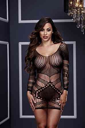 Міні сукня LONGSLEEVE LACE MINI DRESS, OS Sex Aura Київ