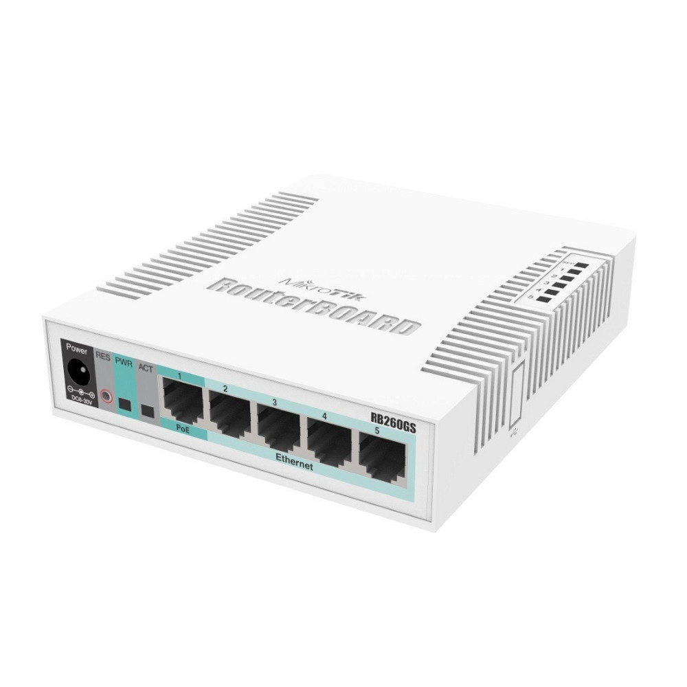 Комутатор MikroTik CSS106-5G-1S (RB260GS) (5x1Gb, 1x SFP) Так Харьков - изображение 3