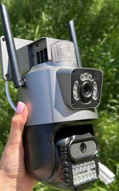 Вулична Камера відеоспостереження WiFi поворотна два об'єктиви P11 V380 Харків - фото 5