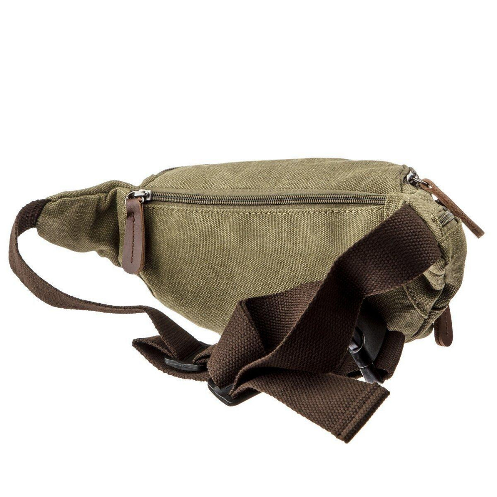 Сумка поясна текстильна Vintage 20174 Оливкова Київ - фото 2