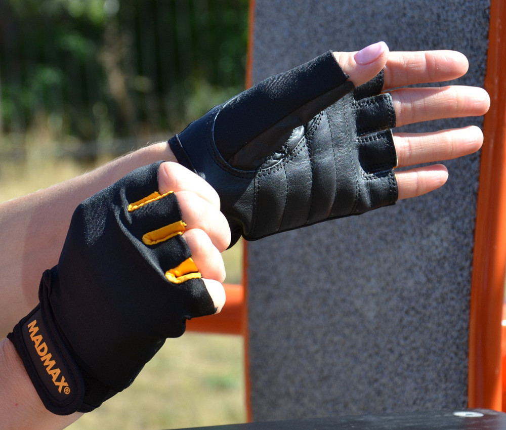 Рукавички для фітнесу MadMax MFG-251 Rainbow Orange XS Луцьк - фото 8