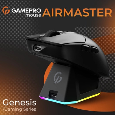 Мышка GamePro Genesis Airmaster Wireless/Bluetooth/USB Black (GM167B) Винница - изображение 3
