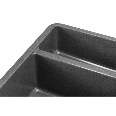 Мийка кухонна GRANADO Under top DOUBLE grafito (gr3409) Вінниця - фото 3