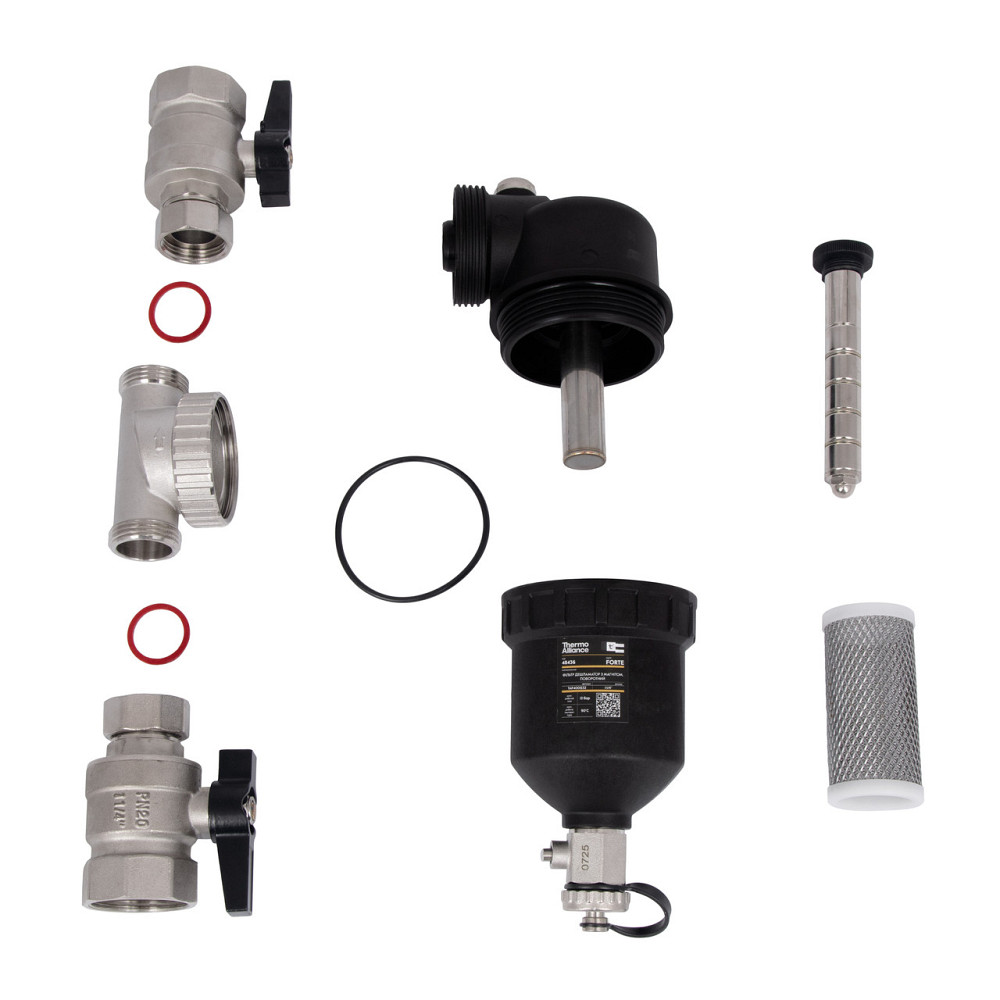 Фільтр-дешламатор Thermo Alliance Forte 1 1/4", поворотний (магнітний шламоуловник) TAF400G32 Київ - фото 8