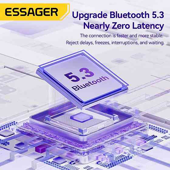 Навушники ESSAGER (color box) Shining TWS Bluetooth earphones White (EEJTW-SL02) Киев