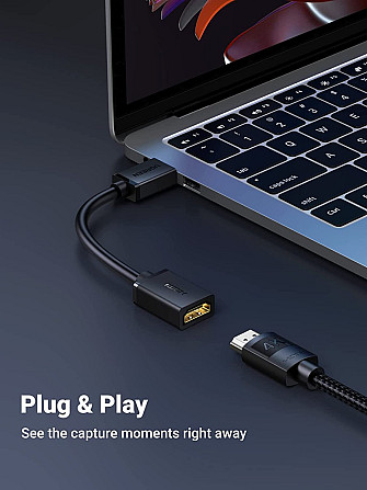 Перехідник UGreen Mini HDMI to HDMI Female Adapter Cable 15845 (Чорний, 0.5м) Миколаїв - фото 4