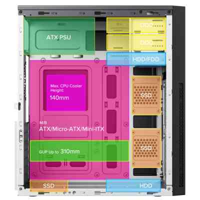 Корпус Gamemax ET-215-NP-2U3TYC Вінниця