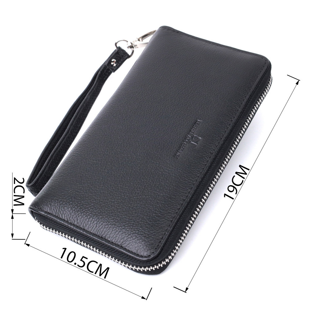 Красивый клатч унисекс на одно отделение из натуральной кожи ST Leather 22697 Черный Киев - изображение 9
