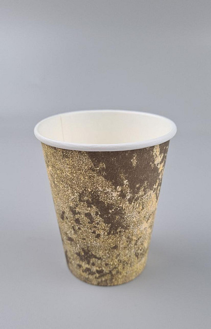 Стаканчики для кави 250 мл Бежево коричневий h9 (50 шт.) Харків - фото 2