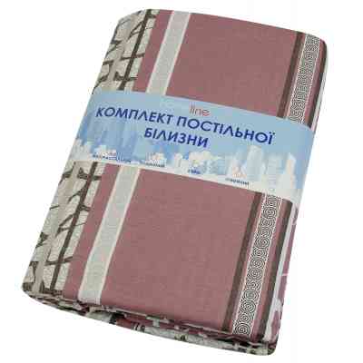 Постільна білизна Home Line Мармур бежевий бязь полуторний (156312) Вінниця