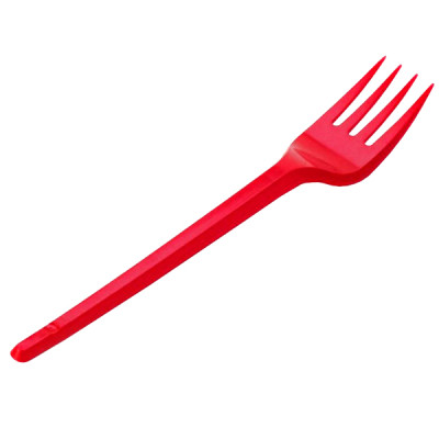 Вилки одноразовые Україна Красные 100 шт. (536420) Винница - изображение 1