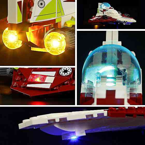 Набір LED-підсвітки для LEGO 75333 Obi-Wan Kenobi's Jedi Starfighter, USB, комплект освітлення (без конструктора) Київ