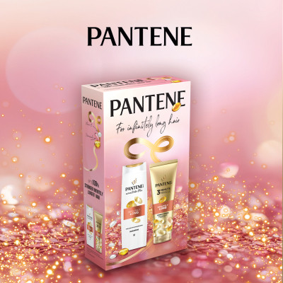 Набір косметики Pantene Pro-V Infinitely Long Шампунь 400 мл + Бальзам-ополіскувач 220 мл (8700216614870) Вінниця - фото 6