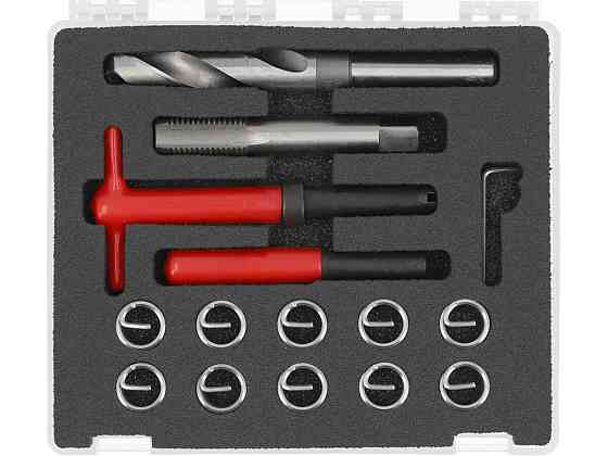 Інструменти і вставки для ремонту різьби YATO М16 х 2.0 мм, компл. 15 шт. [10] Одеса