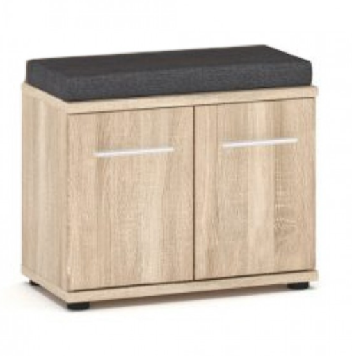 Тумба Трио 2Д для обуви с подушкой - Дуб Сонома Ш60хВ46хГ32 Львов - изображение 1