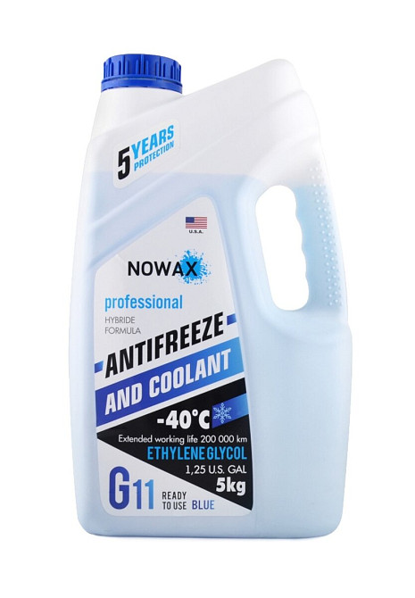 Антифриз NOWAX BLUE G11 (синій) 5кг Киев - изображение 1