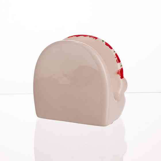 Фарфоровий тримач для салфеток Santa Ø15 см Київ