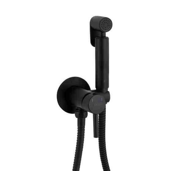 Гигиенический душ из латуни Qtap Inspai-Varius круглый QTINSVARBСRV00440001 Black Matt Харьков