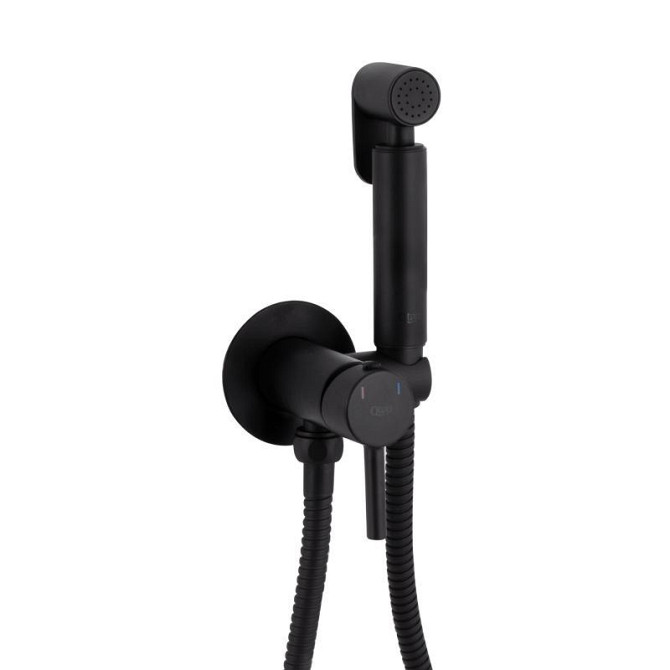 Гигиенический душ из латуни Qtap Inspai-Varius круглый QTINSVARBСRV00440001 Black Matt Харьков - изображение 3