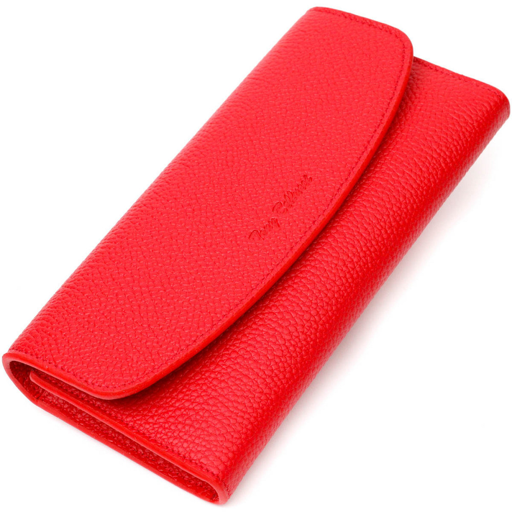 Яркий женский кошелек с монетницей на молнии из натуральной кожи Tony Bellucci 21969 Красный Киев - изображение 1