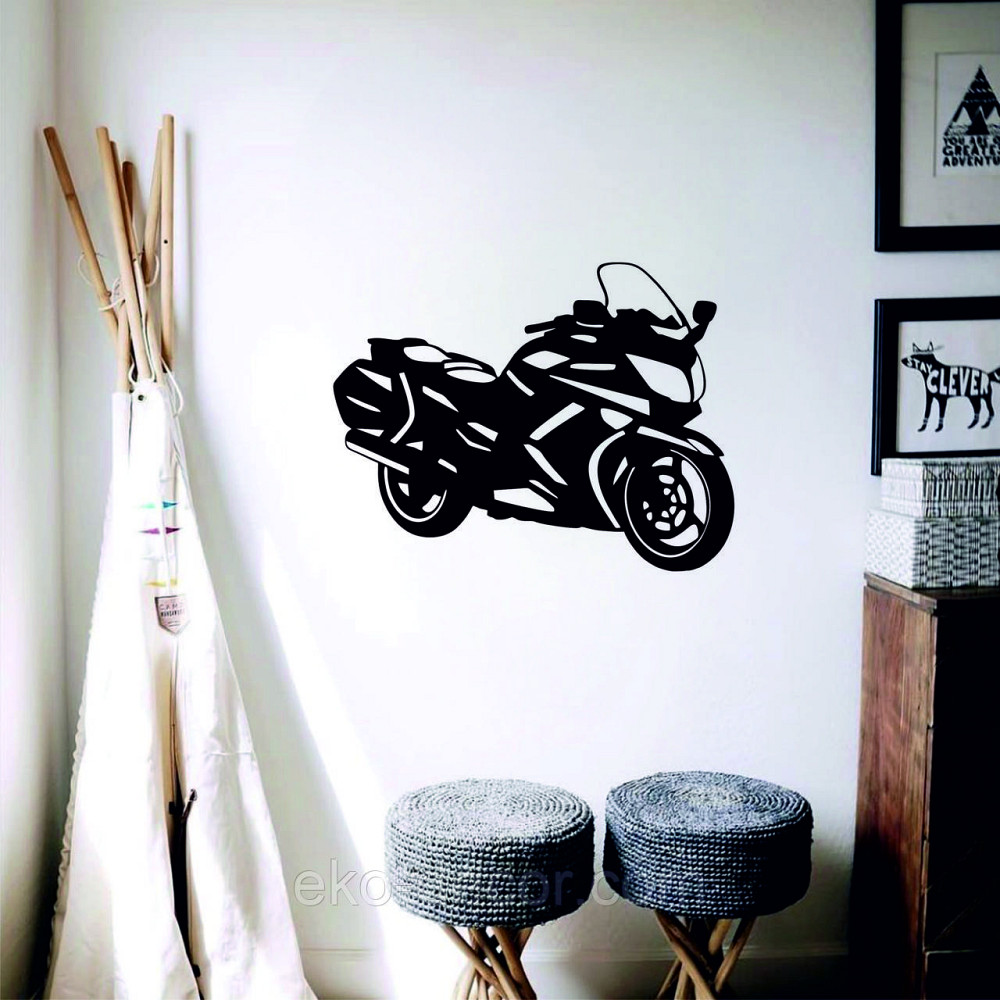 Декоративное настенное Панно «Мотоцыкл» Декор на стену 70*53 см, Черный Киев - изображение 6