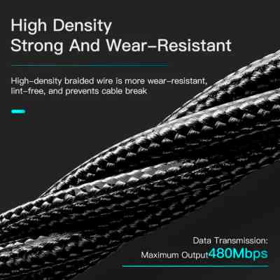 Дата кабель USB 2.0 AM to Lightning 1.0m 2.4A black Essager (EXCL-LS01) Вінниця