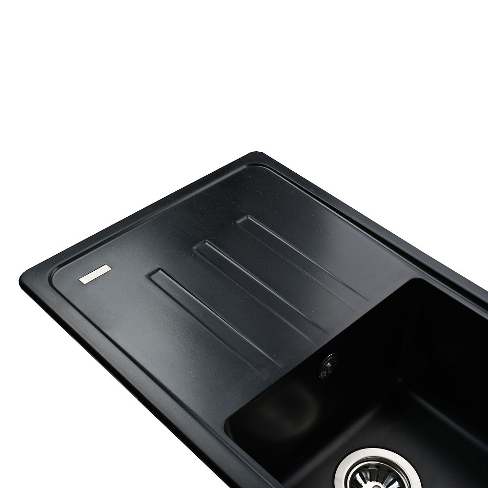 Гранітна мийка Globus Lux LUGANO чорний 780х435мм-А0002 Тернополь - изображение 3