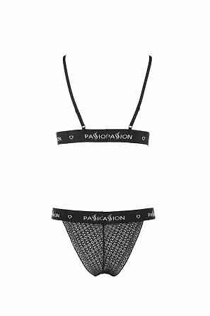 Комплект белья в сеточку GLAMISS SET black S/M - Passion Sex Aura Киев
