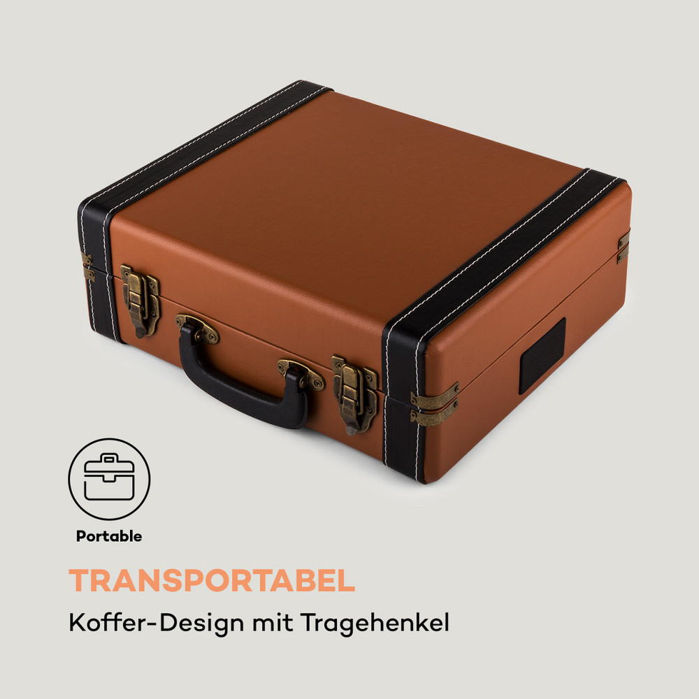 Jerry Lee Retro Turntable LP USB Коричневий Коричневий (Німеччина, читати опис) Рівне - фото 4