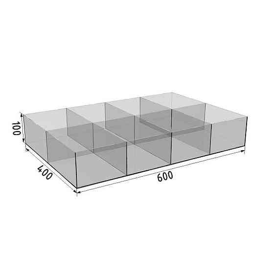 Диспенсер EKOSTAR для спецій, снеків, горіхів, сухофруктів 8 комірок Київ