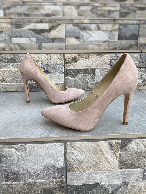 Nivelle Туфлі жіночі NIVELLE пудра натуральна замша каблук 11см 36р 38р (1740/10502-10512) Коломия - фото 6