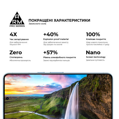 Стекло защитное Armorstandart Pro Google Pixel 8 Black (ARM72907) Винница - изображение 5